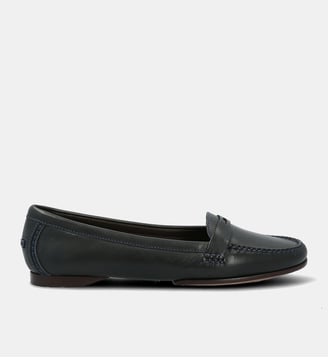 Mocassin tribeca - cuir lisse - Fairmount - Bleu