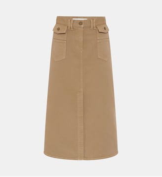 Jupe droite en denim - EMMA - Gerard Darel - Sable