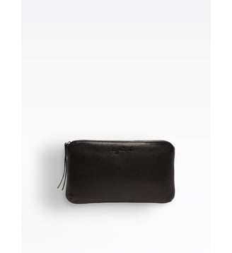pochette en cuir - Agnès b. - Bleu