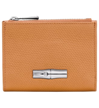 Portefeuille compact - Le Roseau - Longchamp - Noix