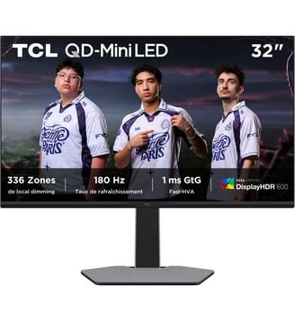 Ecran PC Gamer 32G64 32'' QHD - TCL - Noir