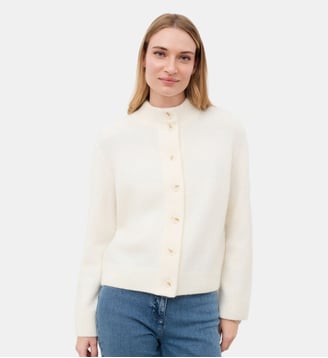 Gilet mperrine - Motif uni - Polyamide recycle - Caroll - Écru
