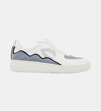 Baskets En Cuir Loulou  Suede - Bons Baisers - Silver