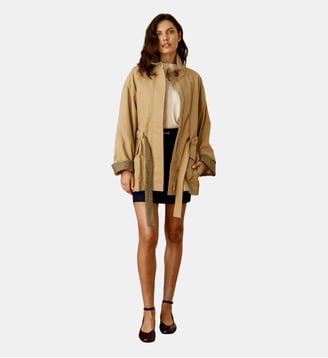 Parka col montant uni NAO - La Petite Etoile - Camel
