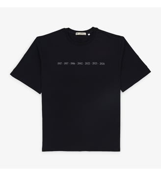 T-shirt manches courtes en coton Toulouse Football Club - Serge Blanco - Noir