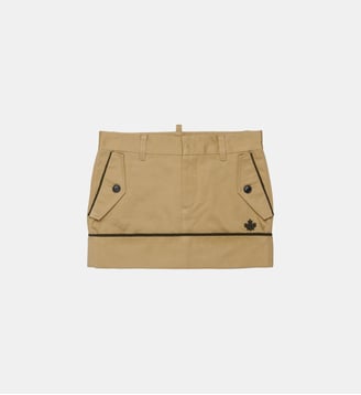 Jupe avec poches plaquées - Dsquared2 - Sable