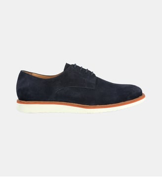 Derby quinzio 2 - cuir velours - Colisée Paris - Bleu marine