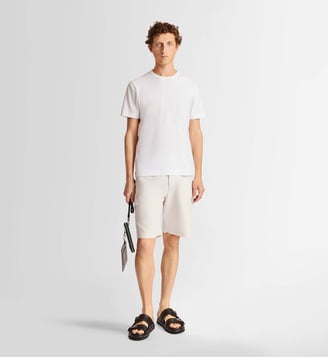 T-shirt riviere col rond coupe regular - Fusalp - Blanc