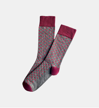 Chaussettes en coton - Cœur Gris - Arthur - Gris