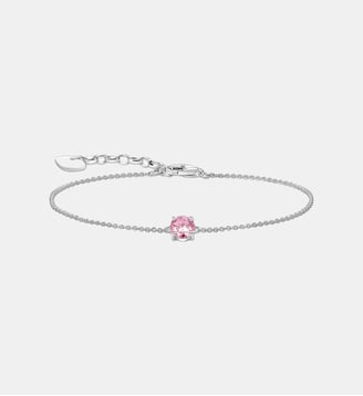 Bracelet avec pendentif à zircone rose - Thomas Sabo - Argent