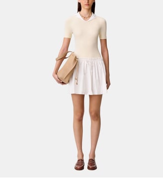 Robe bi-matière courte Claudie Pierlot