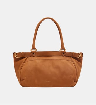 Grand Sac Lune En Cuir - Vanessa Bruno - Cognac