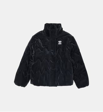 Veste matelassée avec logo imprimé - Diesel Kids - Noir