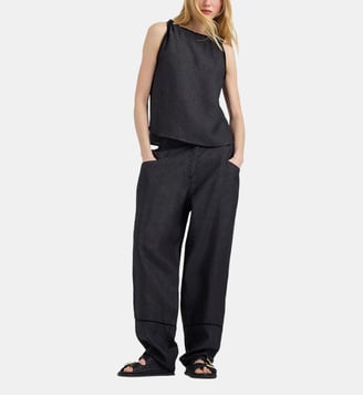 Pantalon silverado en lin - Momonì - Gris