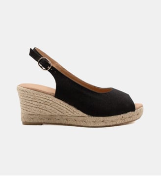 Espadrilles slingback - Jules & Jenn - Noir