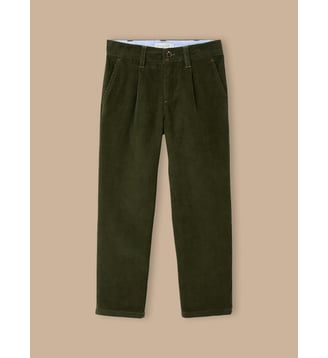 Pantalon Chino Garçon en velours - Cyrillus - Vert foncé
