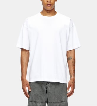T-shirt avec logo Oval D - Diesel - Blanc