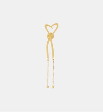 pin's cœur long - Agnès b. - Jaune tresor