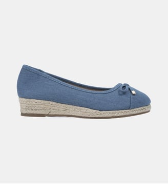 Ballerines à talon de 4 cm, très confortables - Isotoner - Bleu