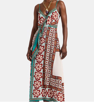Robe Turn Around Pagoda Placée Rust - La DoubleJ - Multicolore