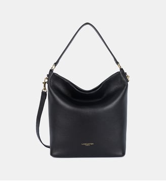 Grand sac seau Dune en cuir - Lancaster - Noir