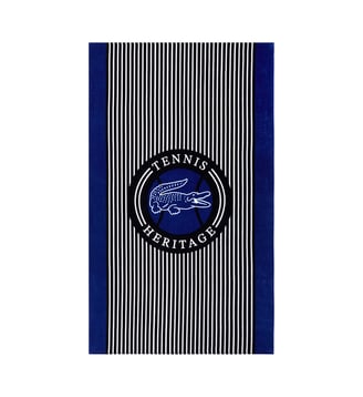 Serviette de plage  en coton - Lacoste Home - Bleu