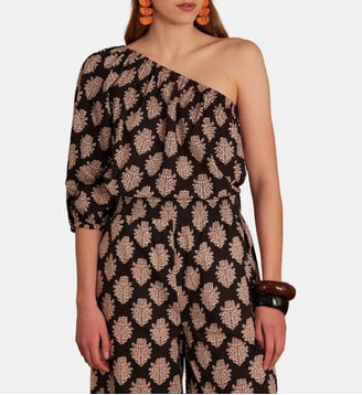 Blouse fluide à motif ethnique - Maison 123 - Noir