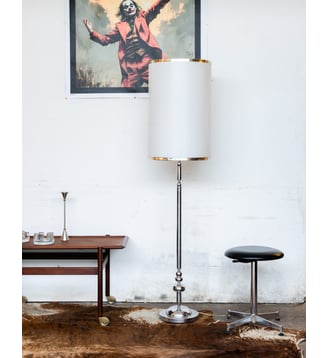 Lampadaire en métal Julien N°29- Produit chiné - Debongout - Gris