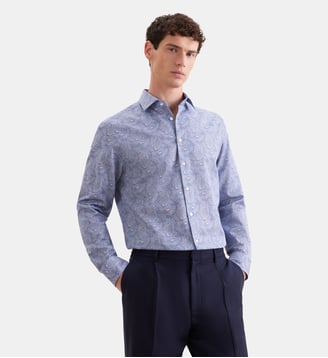 Chemise d'affaires 1/1 Regular Col Kent - Seidensticker - Bleu