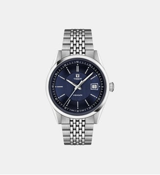 Montre automatique Visodate Bleu foncé T1574071104100 - Tissot - Argenté