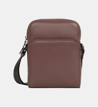Sac trotteur Root en cuir - Lancaster - Marron