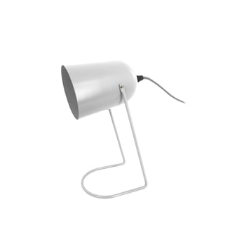 Lampe à poser Enchanté métal blanc H30 cm - Leitmotiv - Gris clair