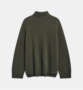 Pull à col montant en cachemire - REZA - Gerard Darel - Vert kaki