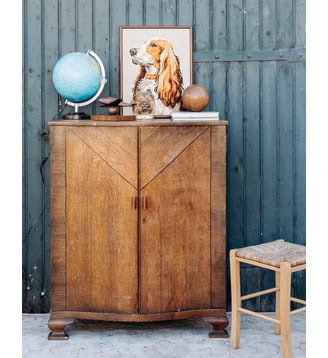 Buffet modulable en bois Gustave N°526- Produit chiné - Debongout - Bois foncé