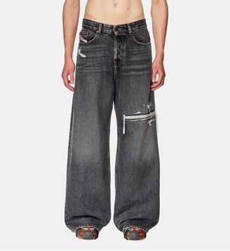 Straight Jeans - D-Rise - Diesel - Noir et gris foncé