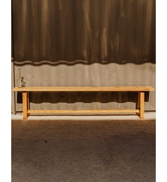 Banc en bois Antoine N°499- Produit chiné - Debongout - Bois clair
