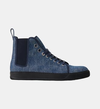 High Top Sneakers Dbb1 En Denim - Lanvin - Bleu