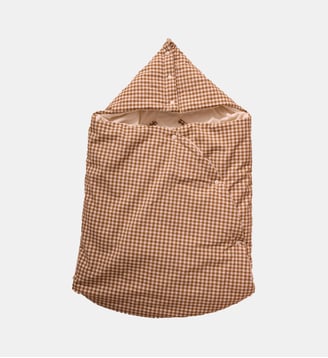 Nid d'ange en percale de coton - Cyrillus - Vichy caramel