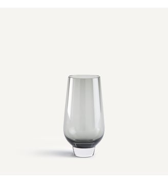Lot de 6 verres à jus, en verre fumé soufflé à la bouche - AM.PM - Gris fumé