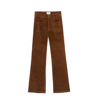 Pantalon flare uni SONNY - La Petite Etoile - Camel