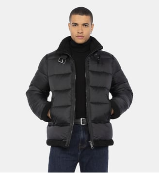Doudoune bombardier Idak matelassé - Schott - Noir