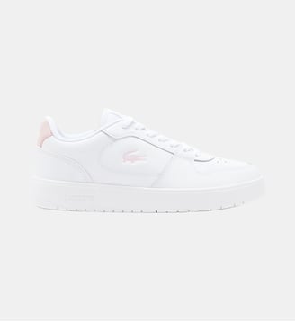 Sneakers Court Ace femme en cuir - Lacoste - Blanc et rose