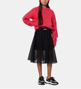 JUPE MIDI 2-EN-1 - DKNY - Black