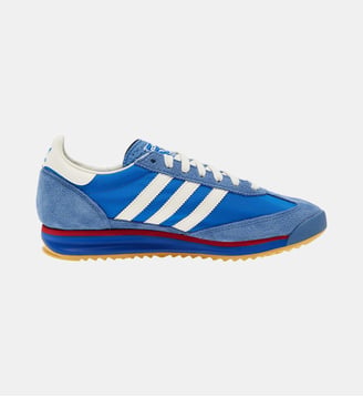 Baskets basses SL72 cuir - Adidas Originals - Bleu et blanc