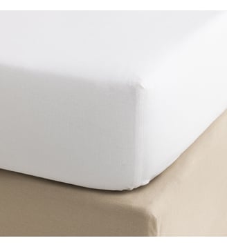 Drap housse Songe 100% coton - Le Jacquard Francais - Blanc