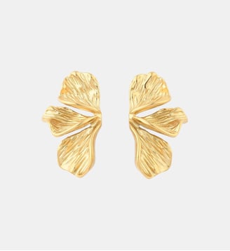 Boucles d'oreilles demi-feuilles acier inoxydable - Balaboosté - Doré