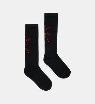 Chaussettes avec logo - Dsquared2 - Noir
