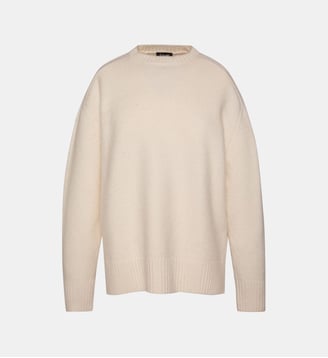 Pull col rond en maille douce - Schott - Écru