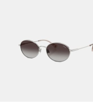 Lunettes de soleil Ovale PH3162 - Polo Ralph Lauren - Argent brillant