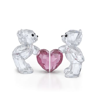 Ourson Kris Le compagnon idéal - Swarovski - Rose